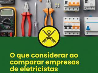 O que considerar ao comparar empresas de eletricistas