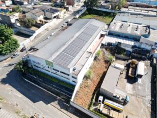 Instalação de Energia Solar Industrial realizada na empresa AMP Embalagens em Guarulhos/SP