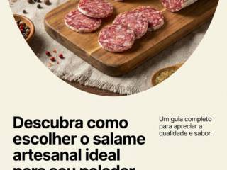 Descubra como escolher o salame artesanal ideal para seu paladar