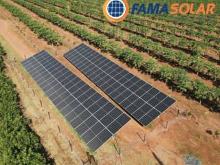 Instalação de energia solar rural na cidade de Tanabi