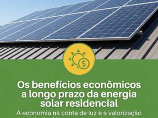 Os benefícios econômicos a longo prazo da energia solar residencial