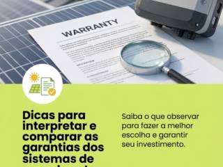 Dicas para interpretar e comparar as garantias dos sistemas de energia solar