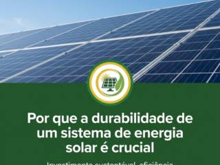 Por que a durabilidade de um sistema de energia solar é crucial