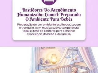 Bastidores Do Atendimento Humanizado: Como É Preparado O Ambiente Para Bebês