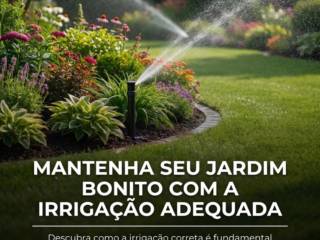 Mantenha seu jardim bonito com a irrigação adequada