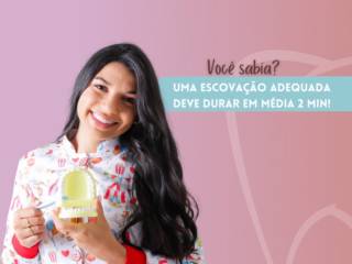 Você sabe qual o tempo médio de uma escovação?