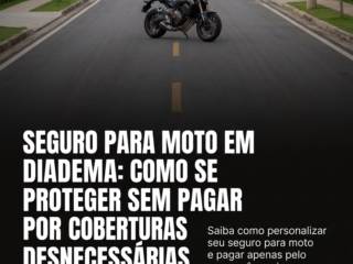 Seguro para moto em Diadema: como se proteger sem pagar por coberturas desnecessárias