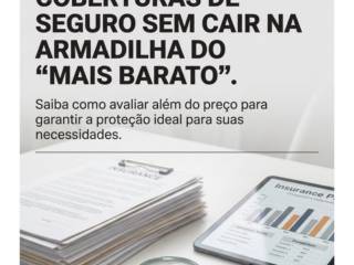 Como comparar coberturas de seguro sem cair na armadilha do “mais barato”