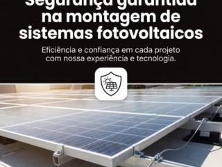Segurança garantida na montagem de sistemas fotovoltaicos