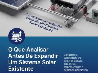 O Que Analisar Antes De Expandir Um Sistema Solar Existente