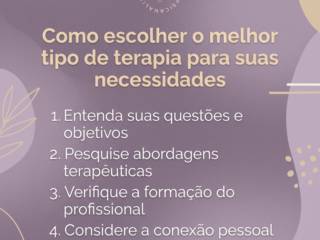 Como escolher o melhor tipo de terapia para suas necessidades