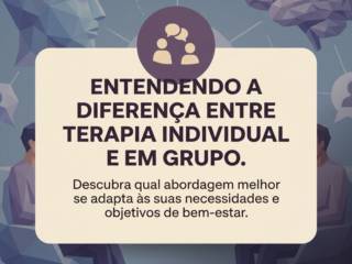 Entendendo a diferença entre terapia individual e em grupo