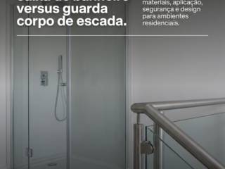 Comparação: caixa de banheiro versus guarda corpo de escada.