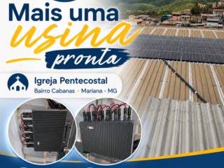 Mais uma usina solar pronta em Mariana-MG!