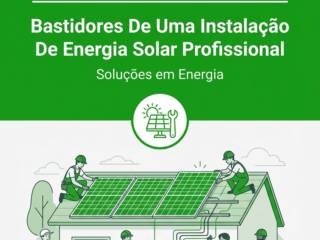 Bastidores De Uma Instalação De Energia Solar Profissional