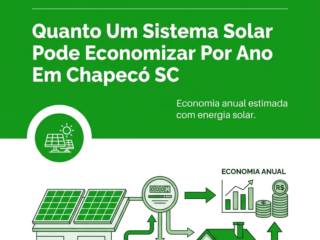 Quanto Um Sistema Solar Pode Economizar Por Ano Em Chapecó SC
