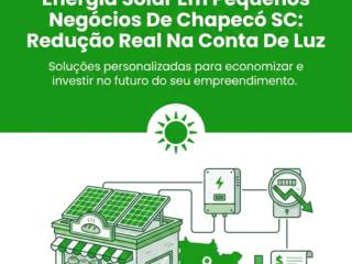 Energia Solar Em Pequenos Negócios De Chapecó SC: Redução Real Na Conta De Luz