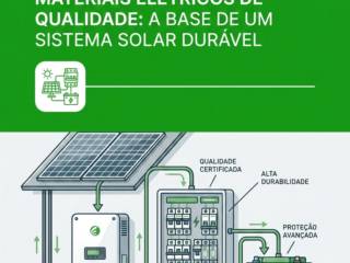 Materiais Elétricos De Qualidade: A Base De Um Sistema Solar Durável