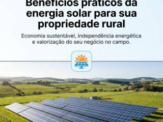 Benefícios práticos da energia solar para sua propriedade rural