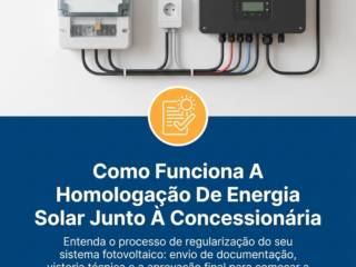 Como Funciona A Homologação De Energia Solar Junto À Concessionária