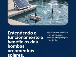 Entendendo o funcionamento e benefícios das bombas ornamentais solares