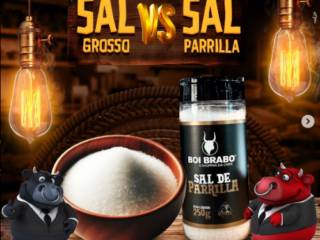 Qual a diferença entre sal grosso e sal de parrilla?