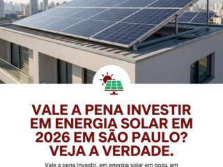 Vale A Pena Investir Em Energia Solar Em 2026 Em São Paulo? Veja A Verdade