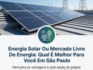 Energia Solar Ou Mercado Livre De Energia: Qual É Melhor Para Você Em São Paulo