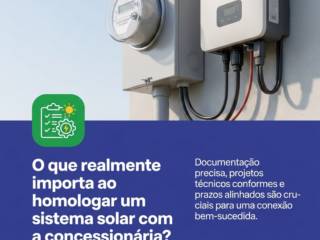 O que realmente importa ao homologar um sistema solar com a concessionária?
