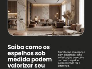 Saiba como os espelhos sob medida podem valorizar seu ambiente