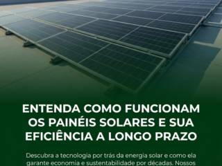Entenda como funcionam os painéis solares e sua eficiência a longo prazo