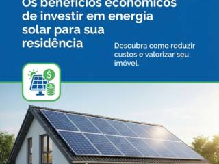 Os benefícios econômicos de investir em energia solar para sua residência