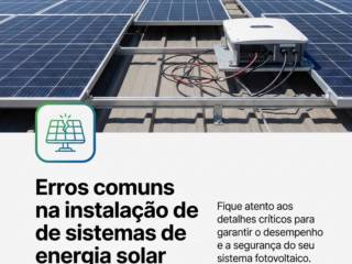 Erros comuns na instalação de sistemas de energia solar