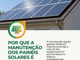 Por que a manutenção dos painéis solares é crucial