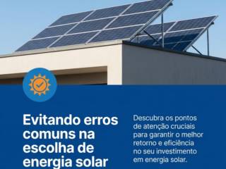 Evitando erros comuns na escolha de energia solar