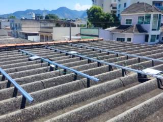 Energia Solar no Tanque, Rio de Janeiro: 9 Módulos Instalados