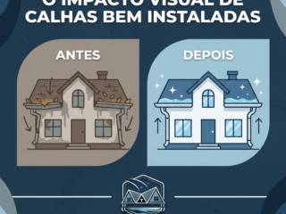 Antes E Depois: O Impacto Visual De Calhas Bem Instaladas