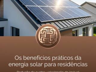 Os benefícios práticos da energia solar para residências
