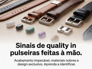 Sinais de qualidade em pulseiras feitas à mão