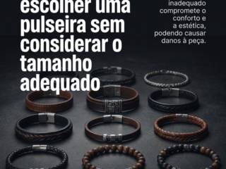 Erro comum ao escolher uma pulseira sem considerar o tamanho adequado