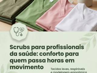 Scrubs para gastronomia: conforto para quem passa horas em movimento