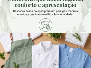 Uniformes que unem higiene, conforto e apresentação