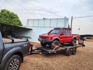 Reboque 5.45x 2.10 basculante com freio hidráulico, cliente Ivan feliz com o reboque acabou de receber