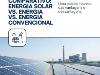 - Comparativo: energia solar vs. energia convencional