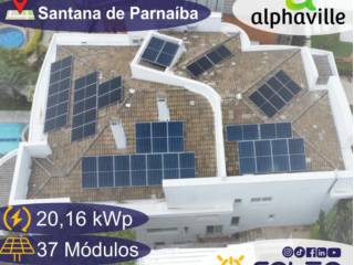 Instalação de Placa Solar realizada em Santana de Parnaíba/SP