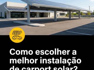 Como escolher a melhor instalação de carport solar?
