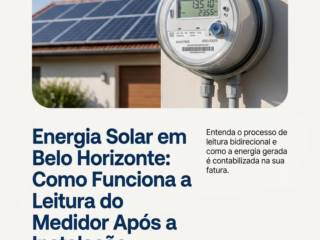 Energia Solar em Belo Horizonte: Como Funciona a Leitura do Medidor Após a Instalação