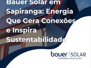 Bauer Solar em Sapiranga: Energia Que Gera Conexões e Inspira Sustentabilidade