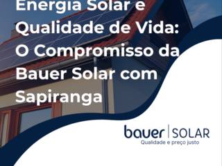 Energia Solar e Qualidade de Vida: O Compromisso da Bauer Solar com Sapiranga