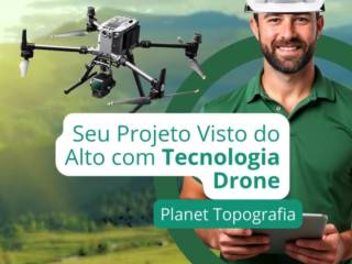 Seu projeto visto do alto, com tecnologia drone.